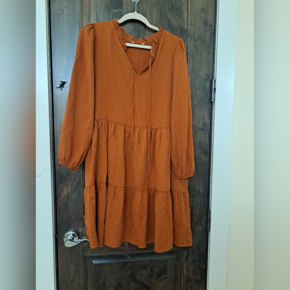 Short Rust Dress